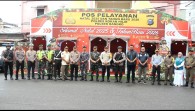 Kapolres Rohil Tinjau Pos Pelayanan dan Pantau Pengamanan Gereja di Bagansiapiapi