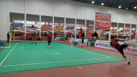 Double Tim Putra Riau Menang Telak 3-0 Atas Babel di Penyisihan Grup A Cabor Takraw