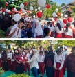 Pelepasan Balon ke Udara dan  Atribut Warnai Kelulusan dan Perpisahan Siswa SDN 168 Pekanbaru