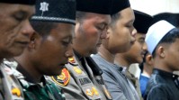 Polsek Bangko Gelar Shalat Gaib, Yasinan dan Doa Bersama, Harapkan Indonesia Kondusif