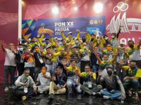 Sumbang 5 Emas di PON Papua, Anggar Riau Juara Umum
