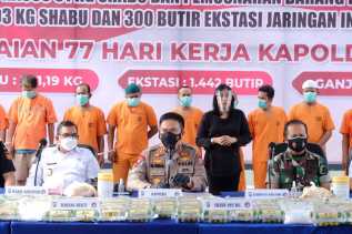 Polda Riau Sita 61 Kg Sabu, Salah Seorang Tersangka Mantan Anggota Polri