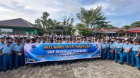 Sebanyak 1.185 Pelajar SMPN 8 Pekanbaru Deklarasi Anti Narkoba Bersama BNNK, Ada Dialog Interaktif dan Tes Urine