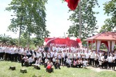 Polres Rohil dan Masyarakat Bersatu Rayakan Hari Kemerdekaan, Ada Olaraga Bersama dan Pesta Rakyat