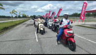City Rolling Honda Stylo160 Bersama Media dan Vlogger Riau