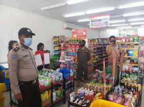Polsek Pangkalan Kuras Bersama Satpol PP Lakukan Operasi Yustisi