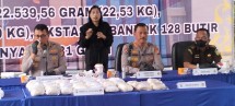 Polda Riau Musnahkan 22,53Kg Heroin, 3,90Kg Sabu dan 128 Ekstasi Jaringan Internasional