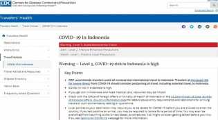 CDC Imbau Warga AS Tak ke Indonesia, Satgas COVID-19: Semua Negara Ingin Lindungi Masyarakatnya