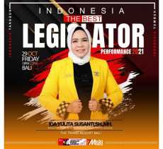Ida Yulita Susanti Terima Penghargaan Indonesia The Best Legislator & Performance 2021