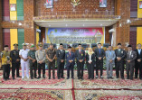 DPRD Rohil Gelar Rapat Paripurna Pidato Sambutan Bupati Rohil Periode 2025-2030