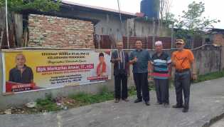 Markarius Anwar Realisasikan Semenisasi Jalan di Kelurahan Perawang Siak