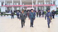 Dihadiri Bupati, Dandim 0321 Rohil Jadi Inspektur Upacara HUT TNI ke-78