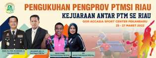 Jelang Pengukuhan, Pengprov PTMSI Riau gelar Kejuaraan Tenis Meja PTM SE Riau