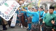 Bupati Bistamam Lepas Ribuan Peserta Pawai Ta'aruf MTQ Rohil ke 20