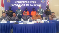 Tim Gabungan F1QR Lanal Dumai Gagalkan Penyelundupan 5,4 Kg Sabu Senilai Rp7,5 Miliar Dari Malaysia
