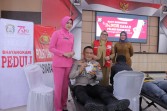 Semarak Bhayangkara Ke79, Polres Rohil Bersama PMI Gelar Bhakti Kesehatan Donor Darah