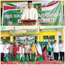 Reses di Nurul Ibadah, Anggota DPR RI Syamsurizal Bagikan 150 Paket Sembako dan Beri Bantuan Masjid