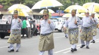 Bupati Bistamam Pimpin Pawai Ta'aruf Kafilah Rokan Hilir, Optimis Juara 1