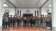 Polres Kep Meranti Laksanakan Patroli Sinergitas dikantor KPUD dan Bawaslu Menjelang Pilkada 2024