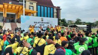 Olahraga Bersama, Kapolda Riau Sebut Komunikasi dengan Ojol Sudah Terjalin Lama