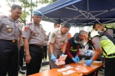 Seluruh Personel Polda Riau dan Polres hingga Polsek Jajaran Secara Serentak Melaksanakan Tes Urine