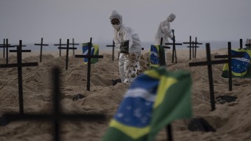 Brasil Catat Lebih dari 100 Ribu Kematian Akibat Corona
