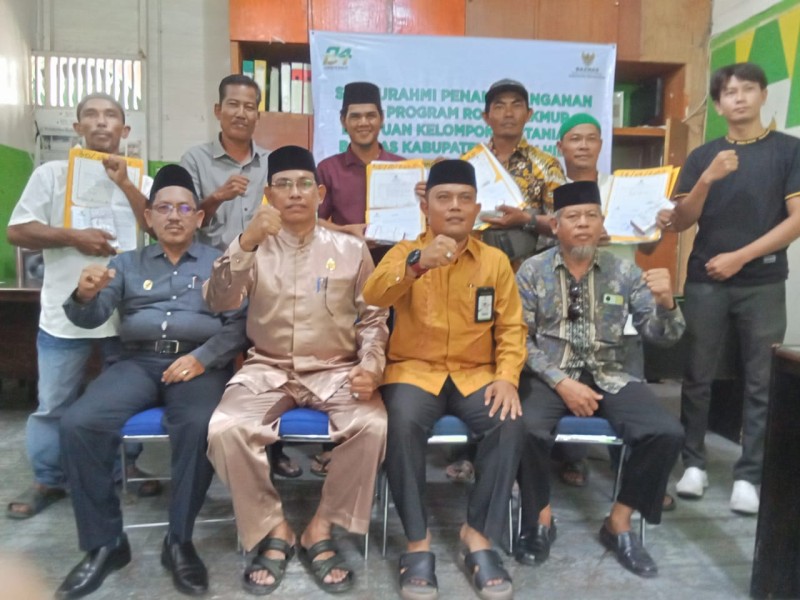 BAZNAS Rohil Bantu Kelompok Tani Tingkatkan Hasil Pertanian dan Jumlah Zakat Melalui PRM