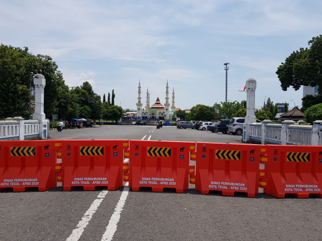Pemkot Tegal Siapkan 500 Pembatas Beton untuk Tutup Akses Masuk Kota