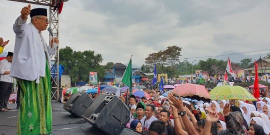 Kampanye di Garut, Ma'ruf Amin Mengaku Keturunan Prabu Siliwangi