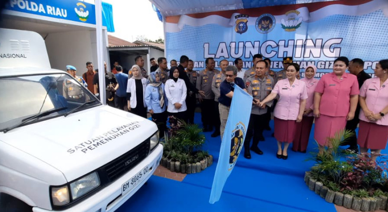 Kapolda Riau Resmikan Dapur Satuan Pelayanan Pemenuhan Gizi Brimob