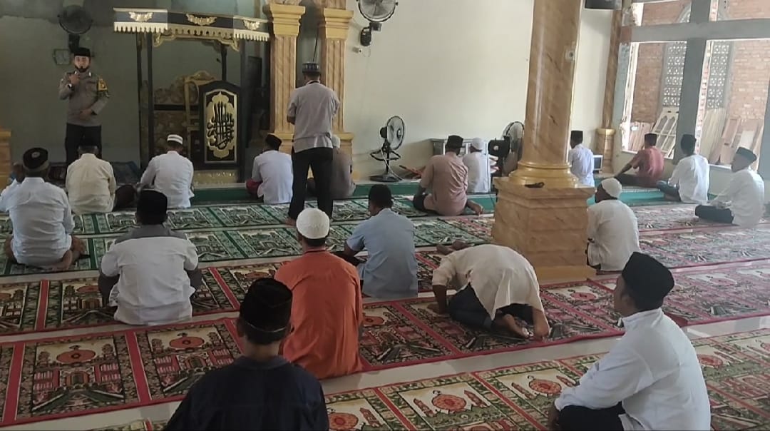 Polsek Bandar Sei Kijang Laksanakan Jumling di Masjid Nurul Ikhsan