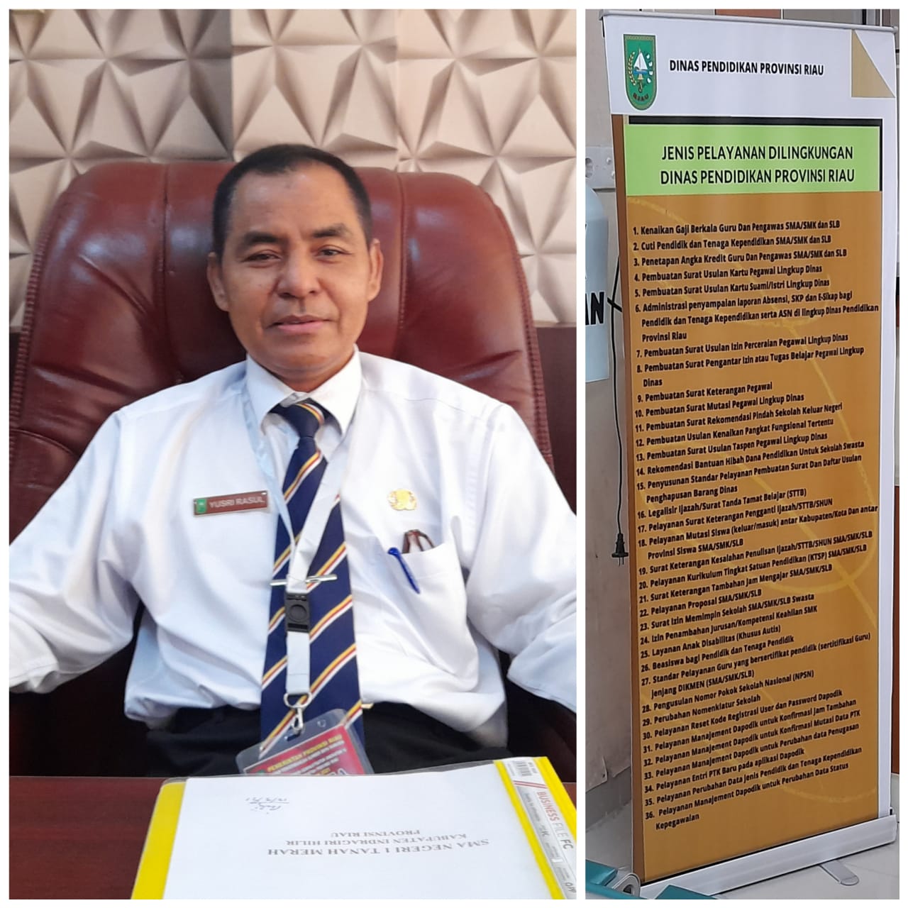 Disdik Riau Terapkan Pelayanan Satu Pintu, Sekdisdik: Urusan Pelayanan Tidak Lagi Dibidang, Semua di OSS Sekretariat.