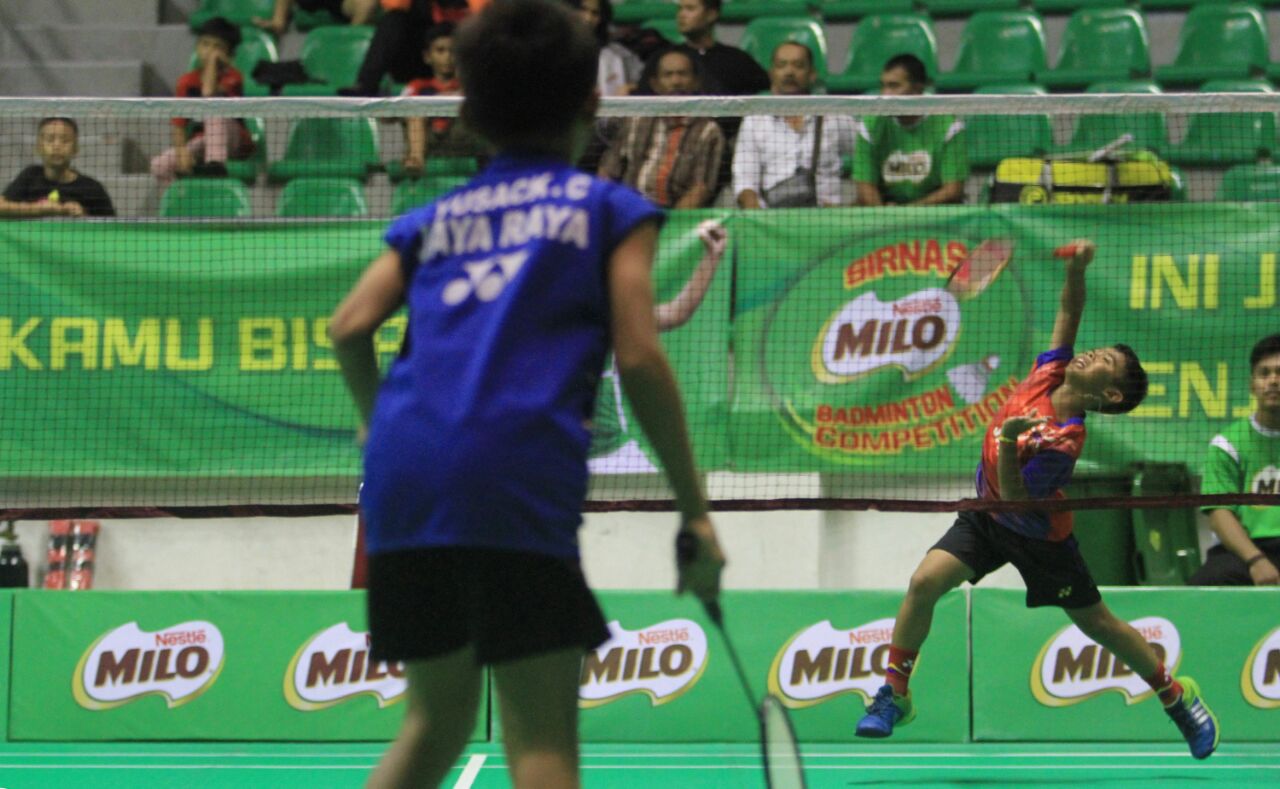28 Peserta Melaju ke Babak Final SIRNAS-MILO Badminton Competition Pekanbaru 