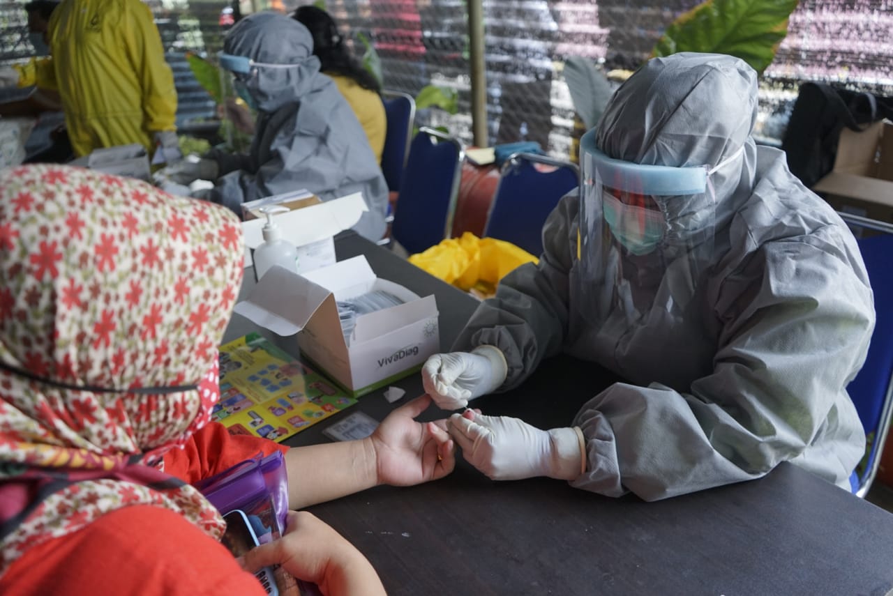 Rapid Test Massal di Bukit Raya, 3 Orang Reaktif Covid-19