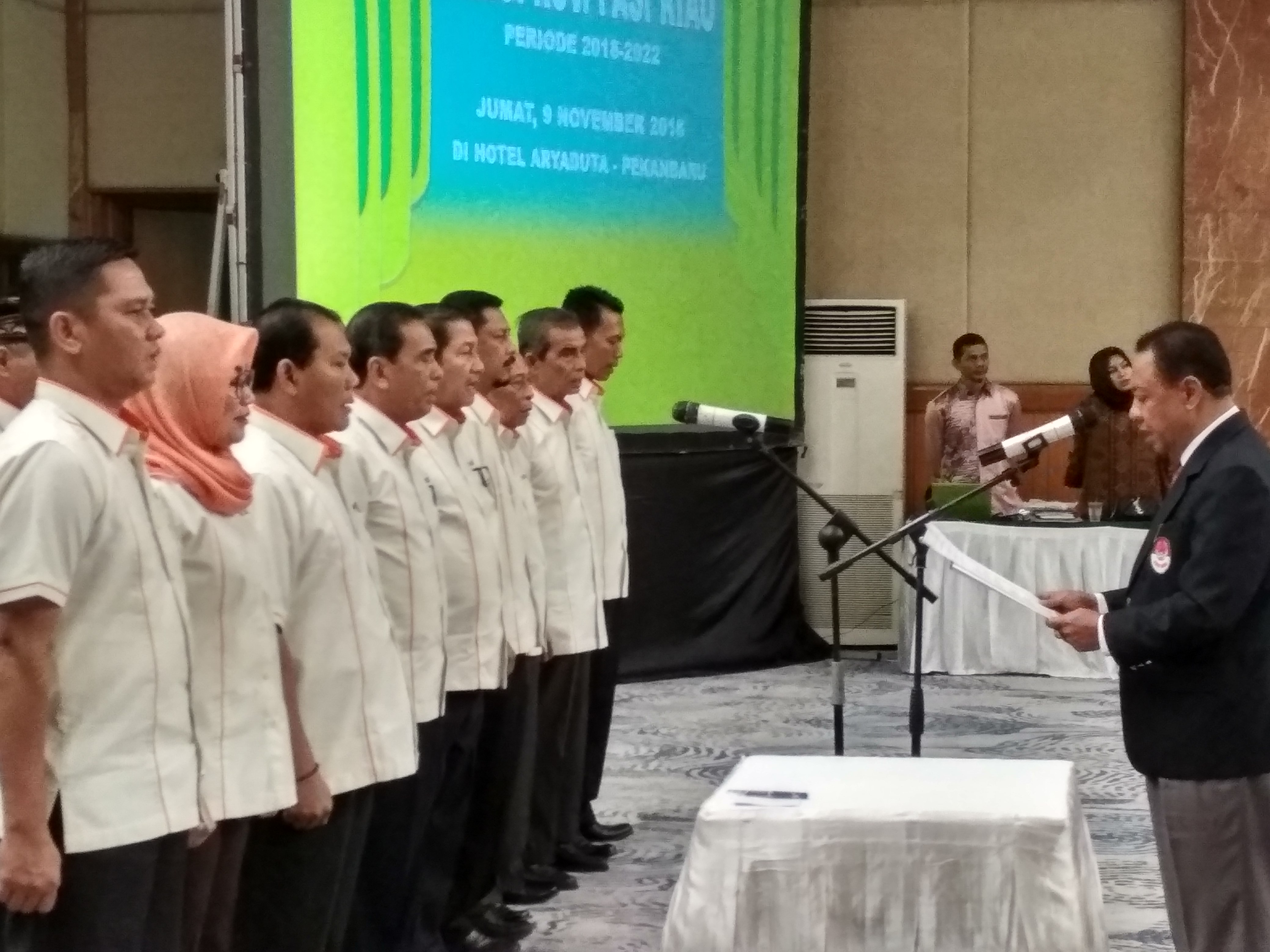 Resmi Dilantik, Mustafa Kamal Pimpin PASI Riau Periode 2018-2022