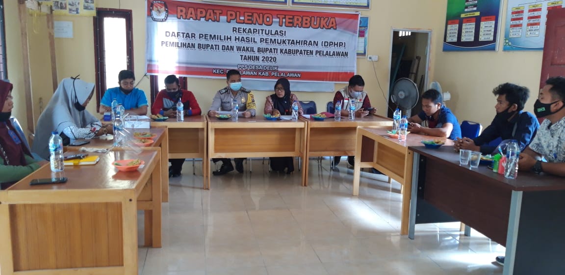 Polsubsektor Pelalawan Ikuti Rapat Pleno Terbuka di Desa Delik Kabupaten Pelalawan