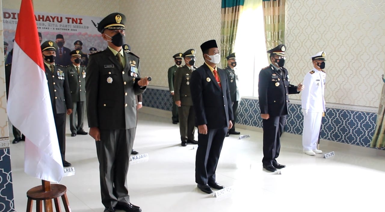 Kodim 0321 Rohil Peringati HUT TNI ke 76 serta Gelar Syukuran