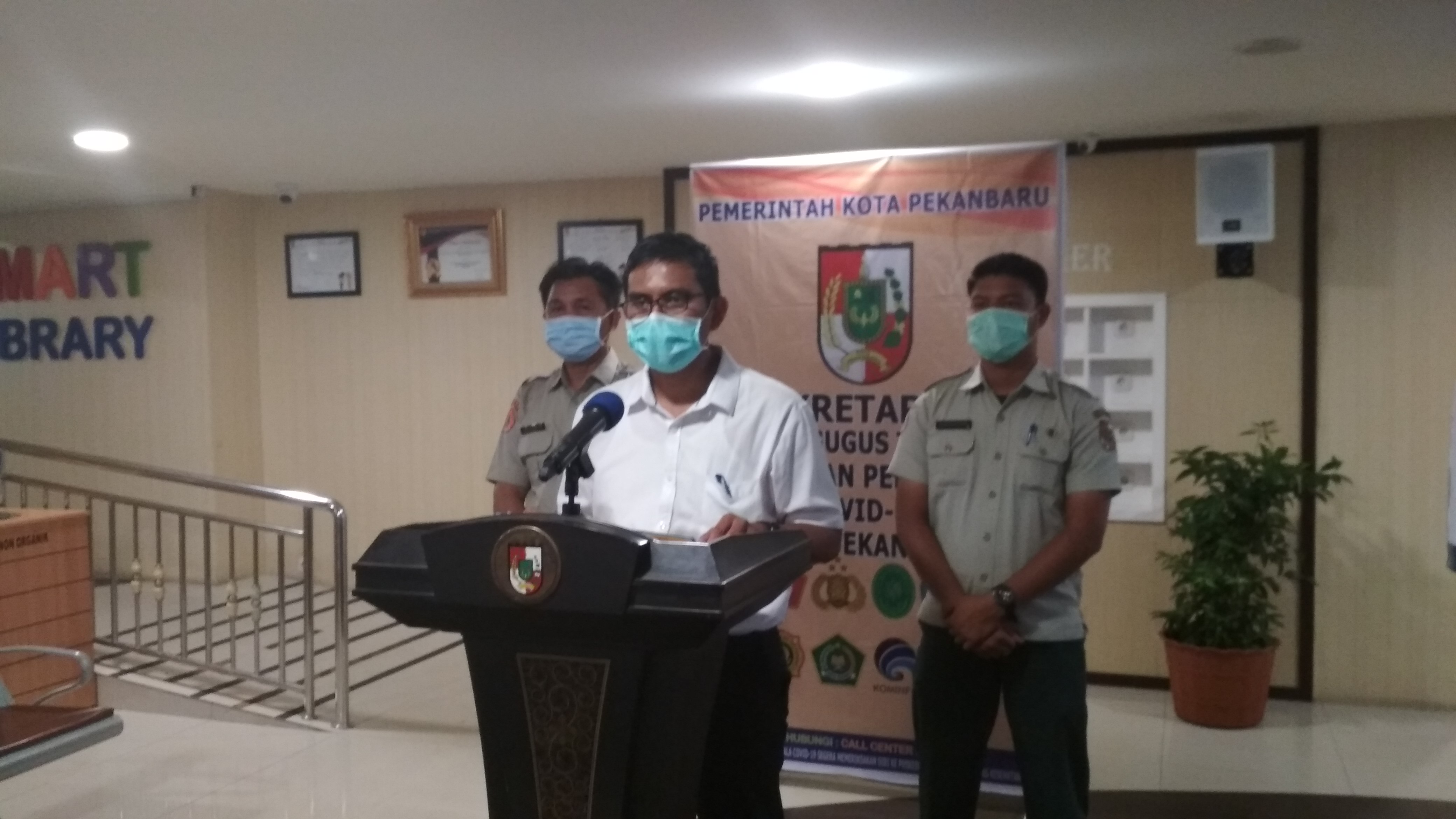 Pekanbaru Nihil Tambahan Kasus Positif Covid-19, 5 Orang Masih Dirawat