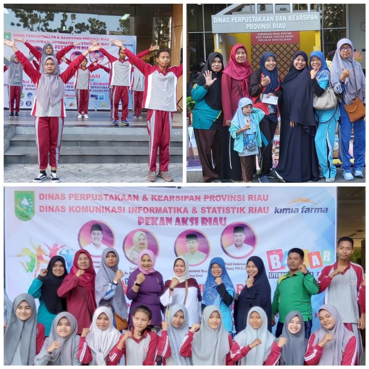 Keren, Siswa SMAN 15 Pekanbaru Mengisi Acara Pekan Aksi Riau Pagi 