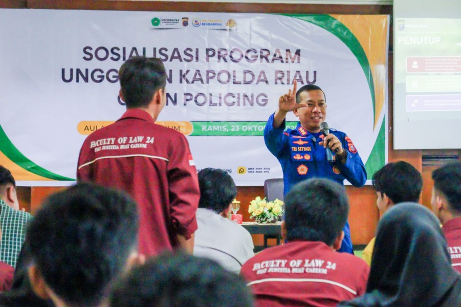 Dirpolairud Polda Riau Gemakan Green Policing di Kampus Universitas Lancang Kuning