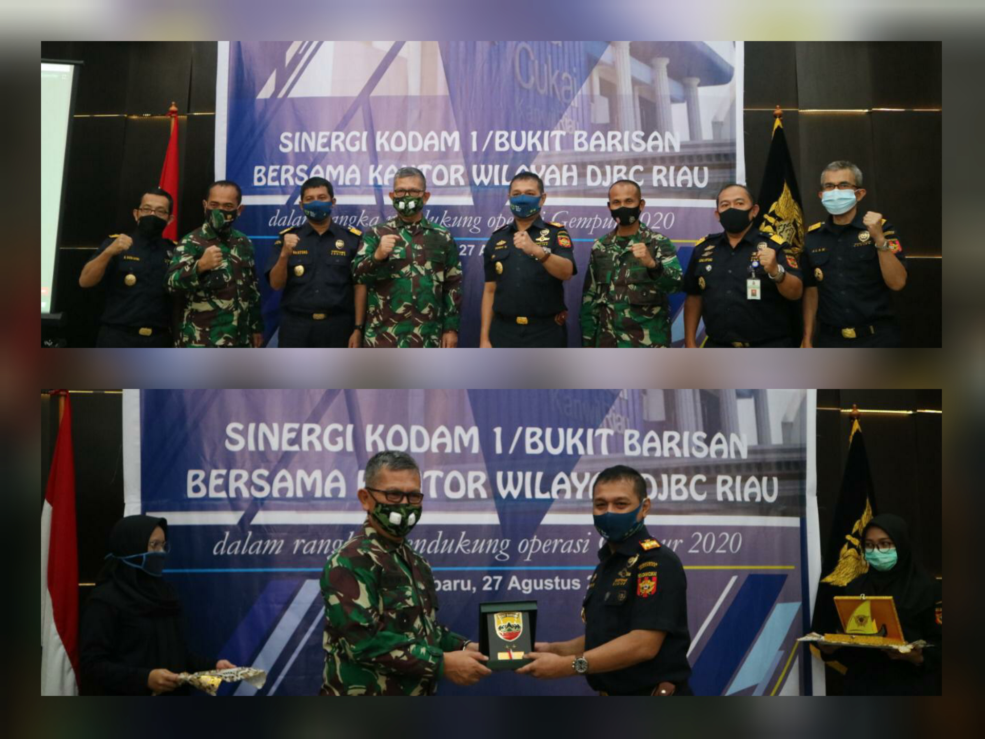 Pangdam 1/Bukit Barisan Siap Mendukung Kanwil Bea Cukai Memberantas Penyelundupan DiWilayah Riau