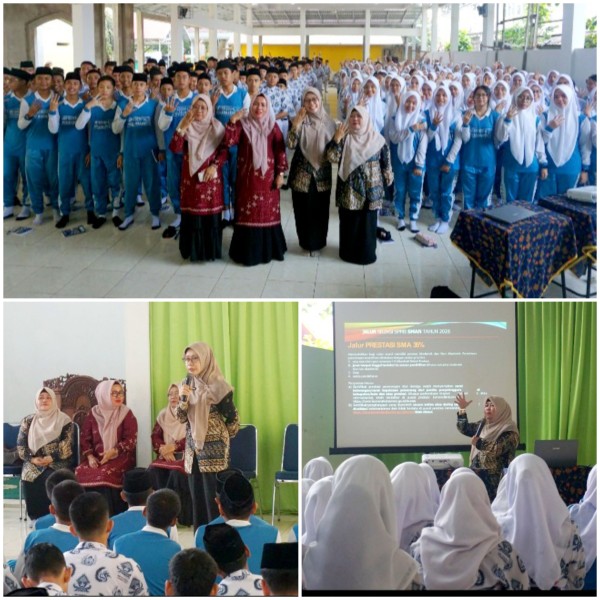 SMAN 8 Pekanbaru Sosialisasi Juknis SPMB SMA di SMPN 4 Pekanbaru