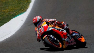 Diwarnai Hujan Deras, Marquez Tercepat di FP2 MotoGP Austria