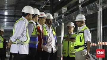 Surya Paloh Dampingi Jokowi Tinjau Proyek MRT