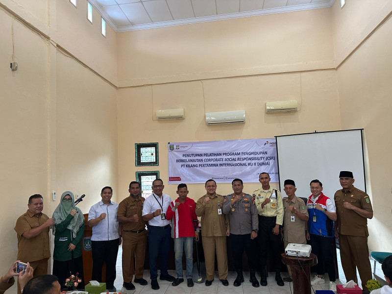 Berhasil Tingkatkan Skill Masyarakat, PT KPI Kilang Dumai Dukung Program Penghidupan Berkelanjutan