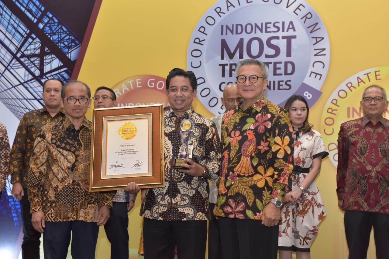 Bank Riau Kepri Lagi Raih Trusted Company Based on CGPI Pada Ajang Indonesia Most Trusted Company Award 2018