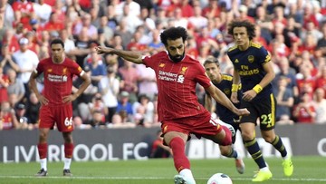 Cetak Dua Gol, Salah Jadi Bintang Saat Liverpool Tekuk Arsenal 3-1