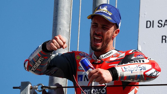 Dovizioso Sapu Bersih Pebalap Italia di MotoGP San Marino
