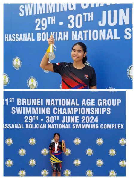 Dua Bersaudara Perenang Riau Aquatic Pekanbaru Raih Medali Emas di Brunei