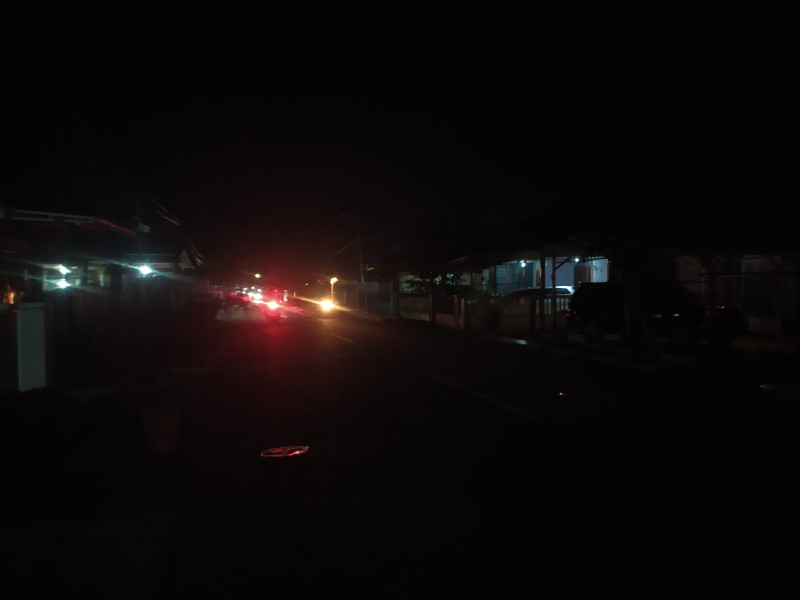 Lampu PJU di Jalan Perwira Bagansiapiapi Mati, Ancam Keselamatan Pengendara